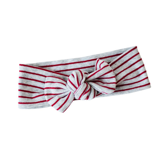 T O P K N O T | Headbands | Red Stripe