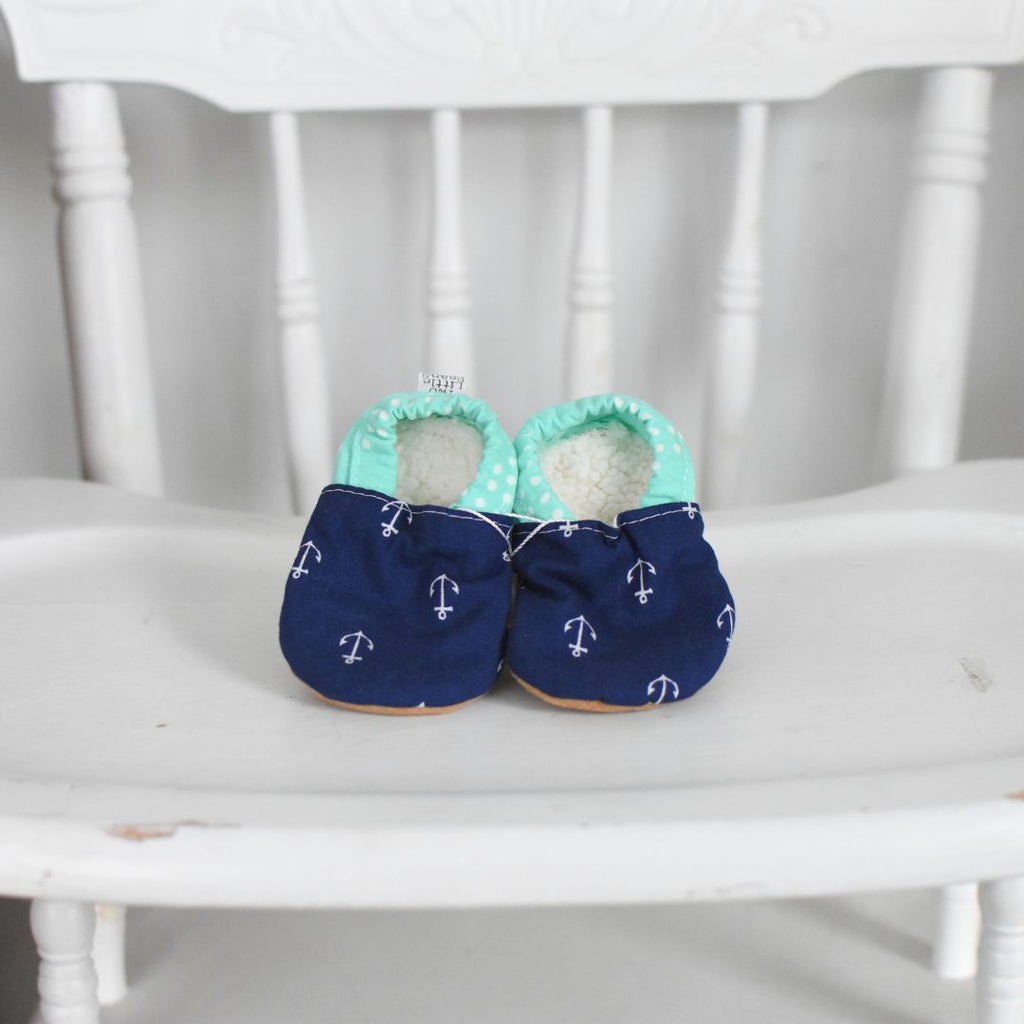 B O O T I E S | Mint Anchors | 0-3 months
