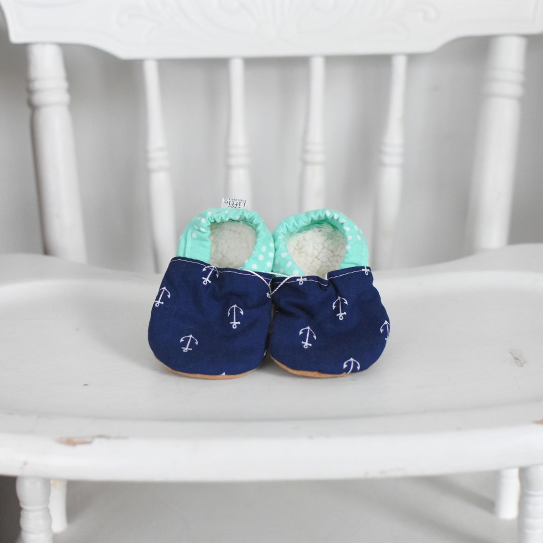 B O O T I E S | Mint Anchors | 0-3 months