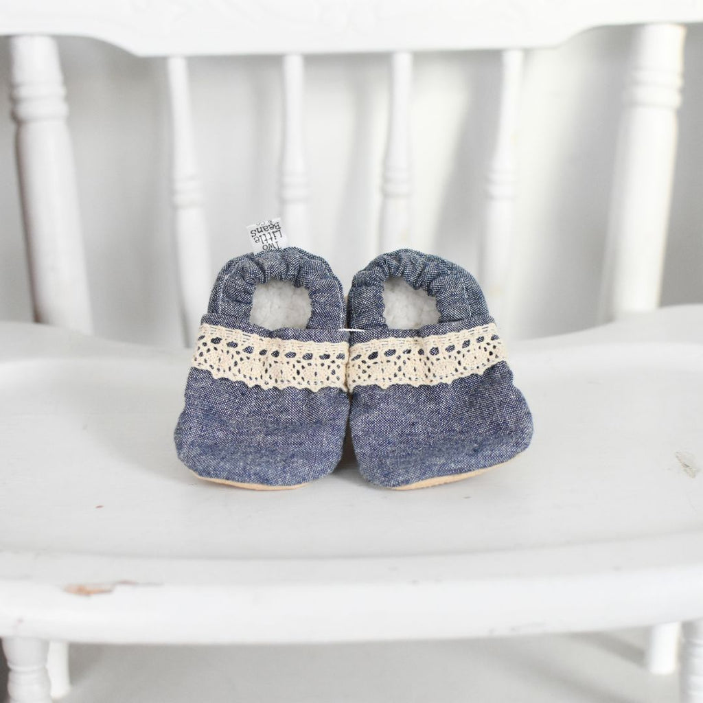 B O O T I E S | Linen Crochet | 3-6 months