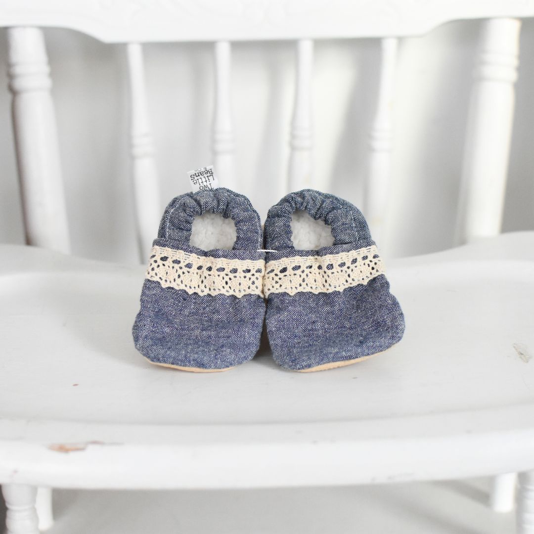 B O O T I E S | Linen Crochet | 3-6 months