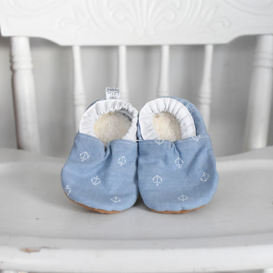 B O O T I E S | White Anchors | 9-12 months