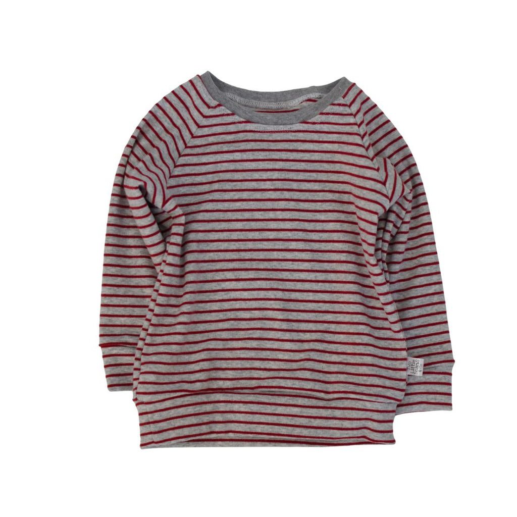 Raglan Sweatshirt | Red Stripe
