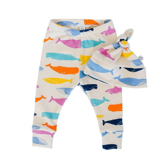 G I F T S E T S | Beanie & Leggings | Rainbow Whales