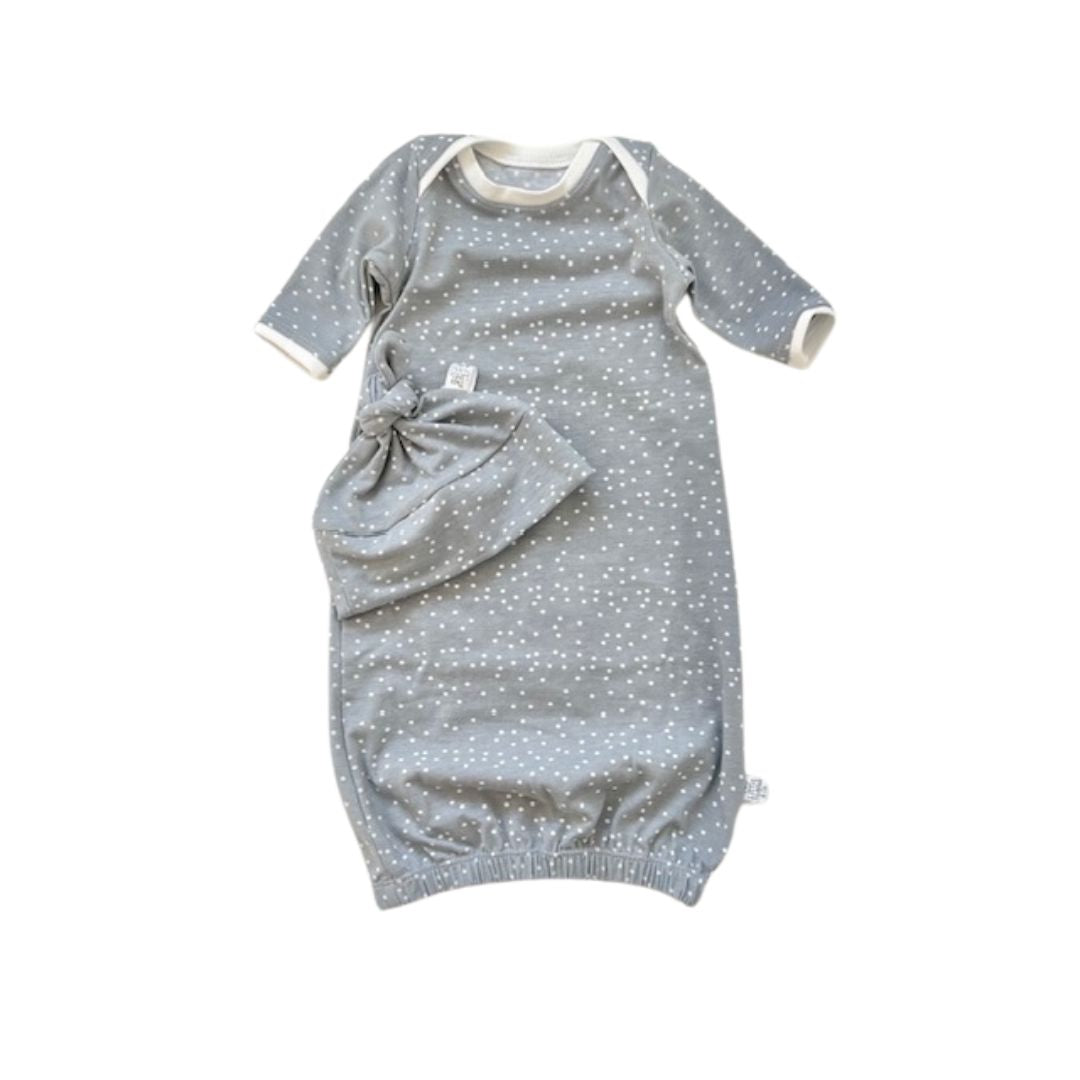 L A Y E T T E | Beanie & Gown Set | Grey Dot