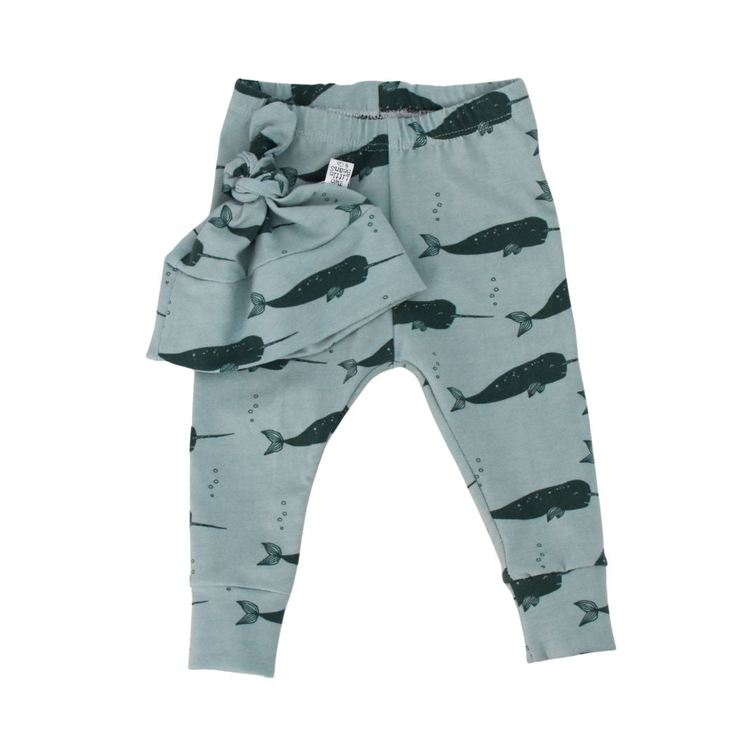 G I F T S E T S | Beanie & Leggings | Narwhal