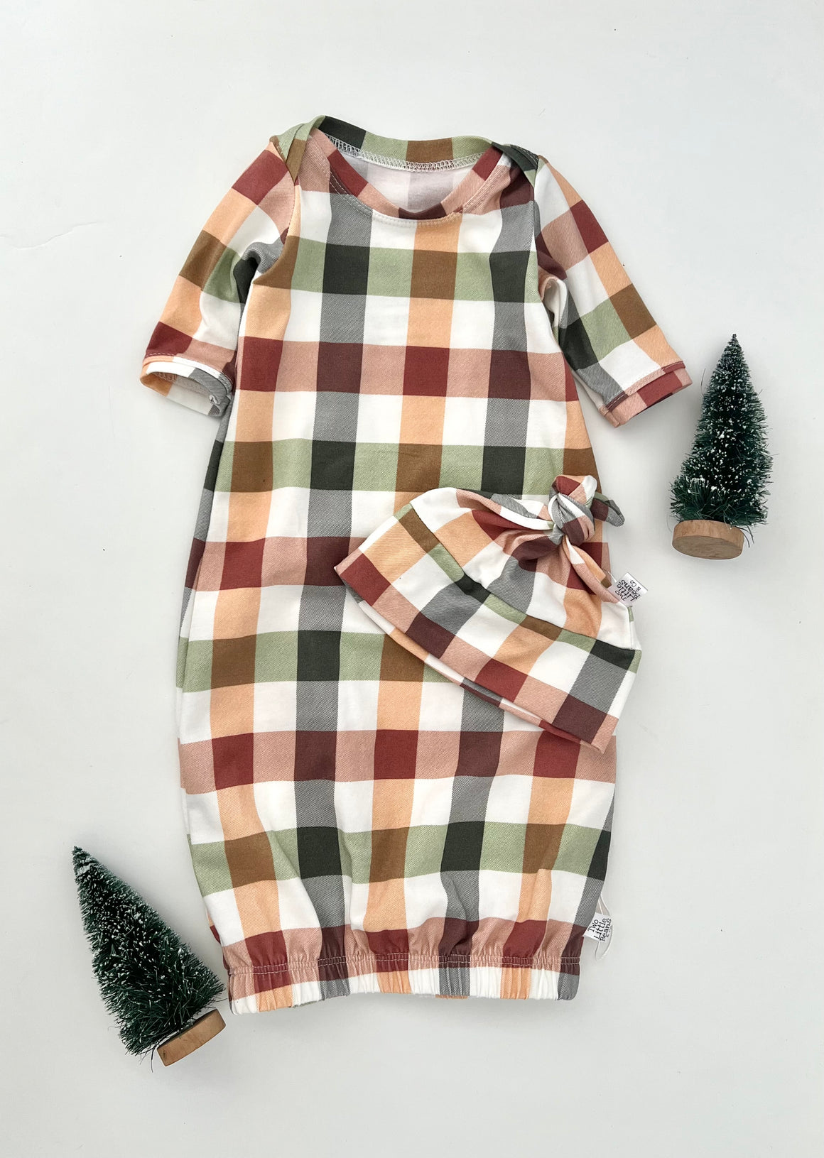 L A Y E T T E | Beanie & Gown Set | Holiday Plaid