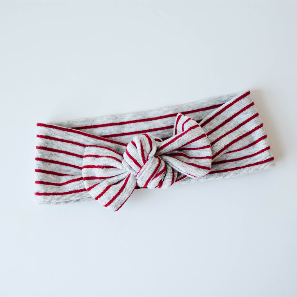 T O P K N O T | Headbands | Red Stripe